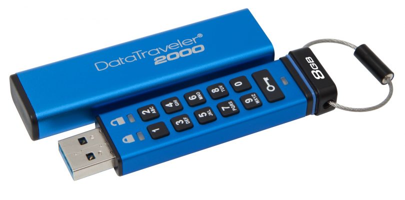 Verschlüsselter USB-Stick „DataTraveler 2000“ mit  4 und 8 GB veröffentlicht