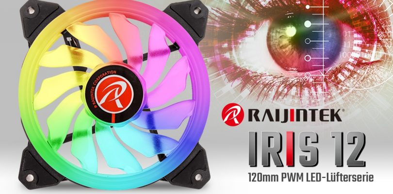 Regenbogen-LED-Lüfter IRIS 12 von Raijintek veröffentlicht