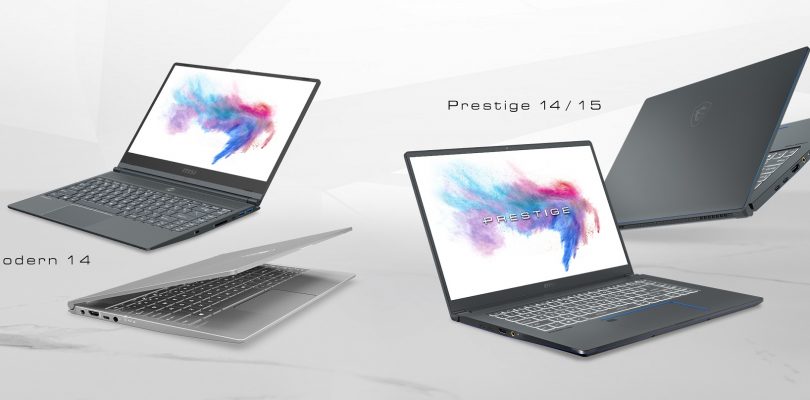 MSI bringt neue „Content Creation“-Laptops der Serie Prestige und Modern