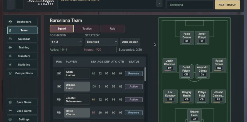 Simple Football League Manager – Demo veröffentlicht